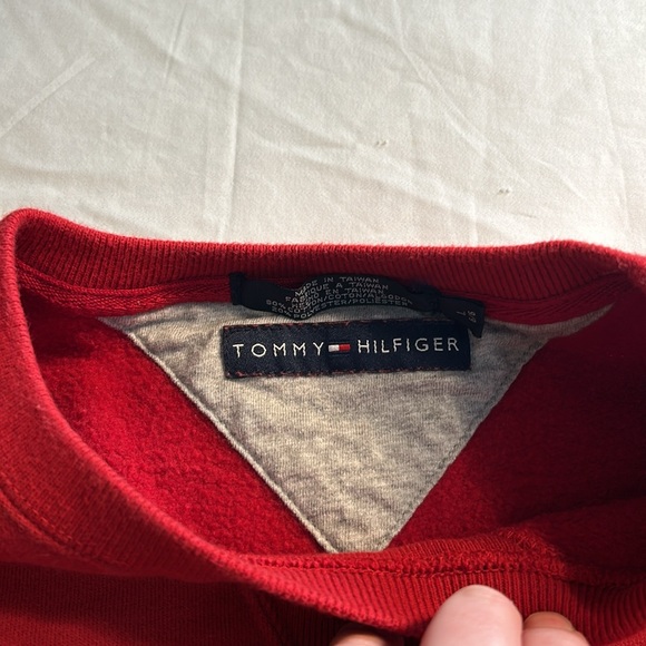 Tommy Hilfiger men’s cotton mix crew neck fleece lined sweater - Picture 4 of 9